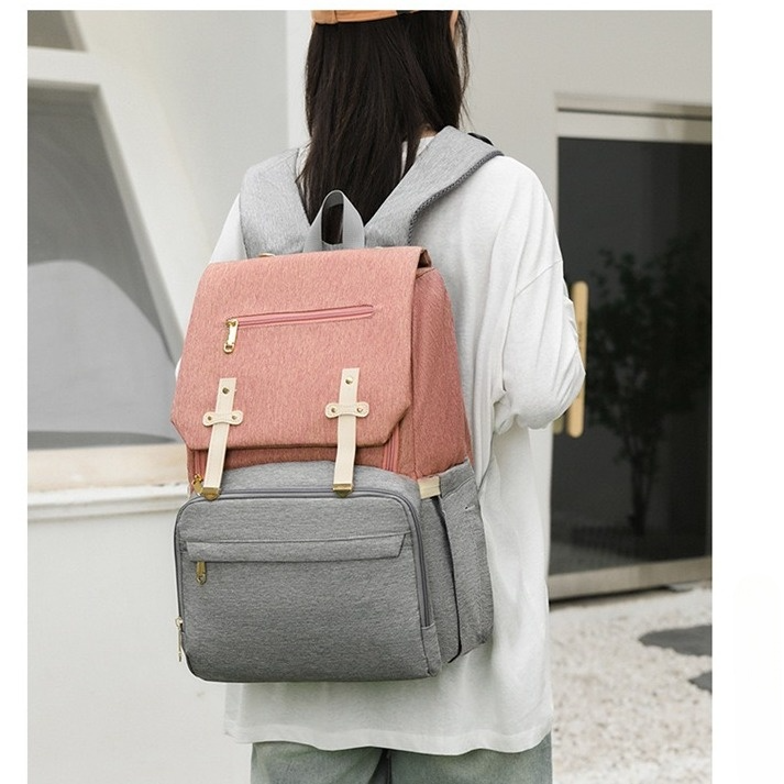 Le Queen Water Proof Premium Mommy Bag With Leather Straps