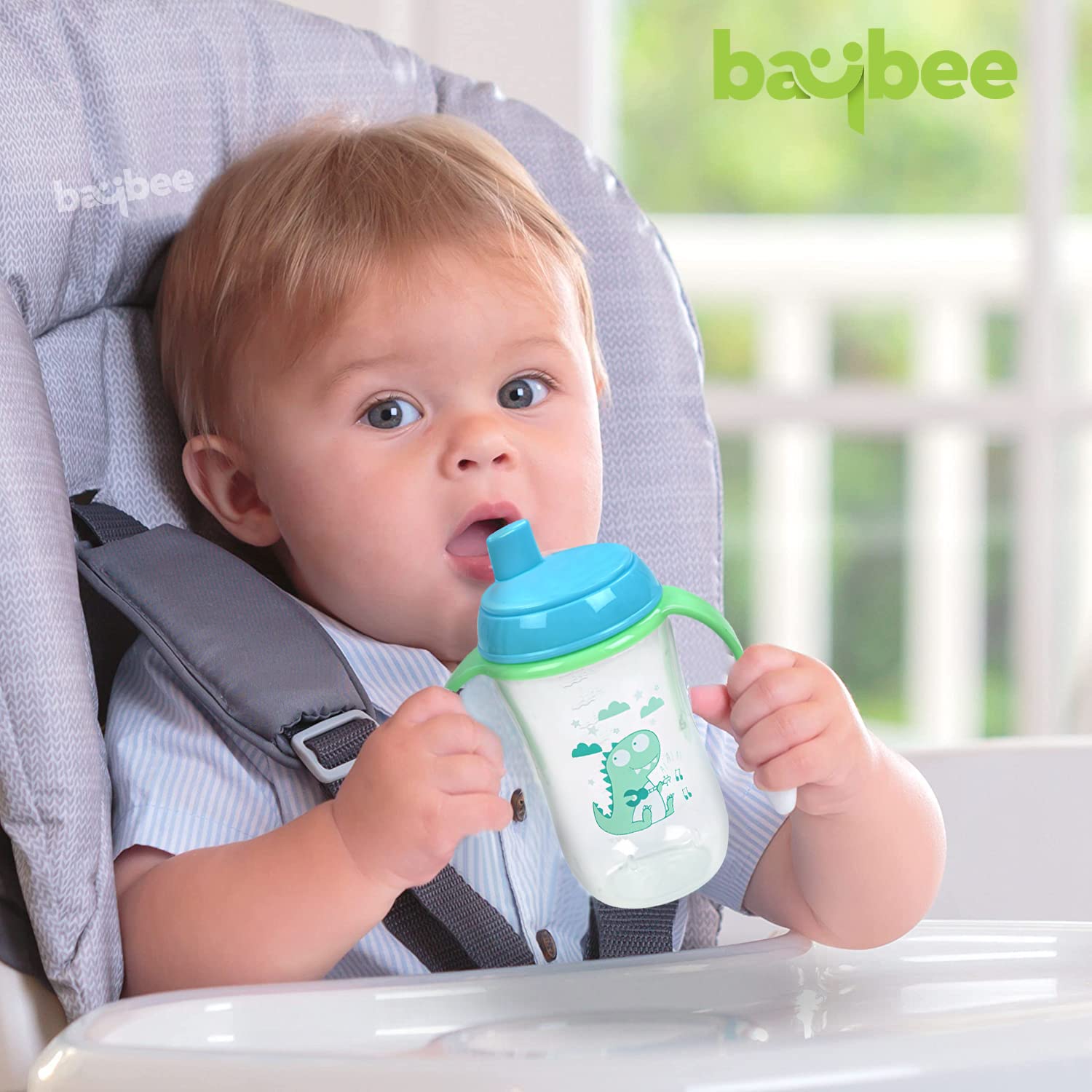 Sipper Bottle for Kids I BPA Free Anti-Spill Sippy Bottle I Train to Drink Sippy Bottle with Grasp Handle I 6 Months to 3 Years