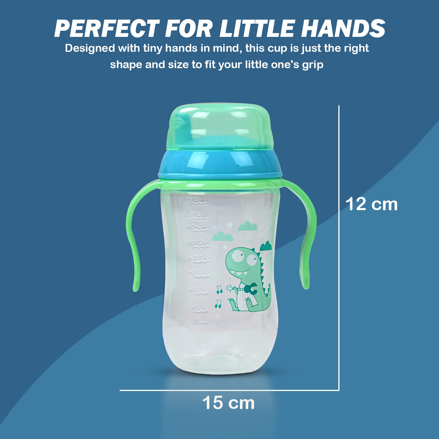 Sipper Bottle for Kids I BPA Free Anti-Spill Sippy Bottle I Train to Drink Sippy Bottle with Grasp Handle I 6 Months to 3 Years