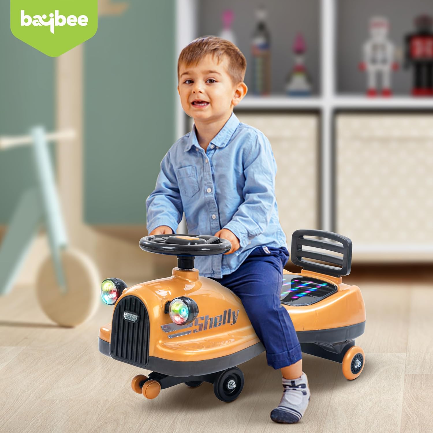 Swing Car Kids Car Scooter COOLBABY J86 Kids Swing Car Ride On