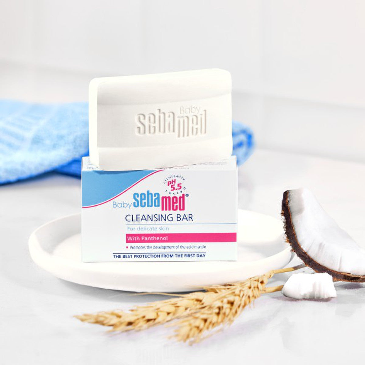Sebamed Baby Cleansing Bar 100g|Ph 5.5 | With Panthenol|No tears & Soap Free bar| For Delicate skin