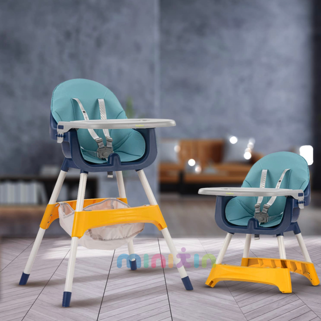 Manta 2 in 1 Baby High chair (Blue) - The Minikin Store