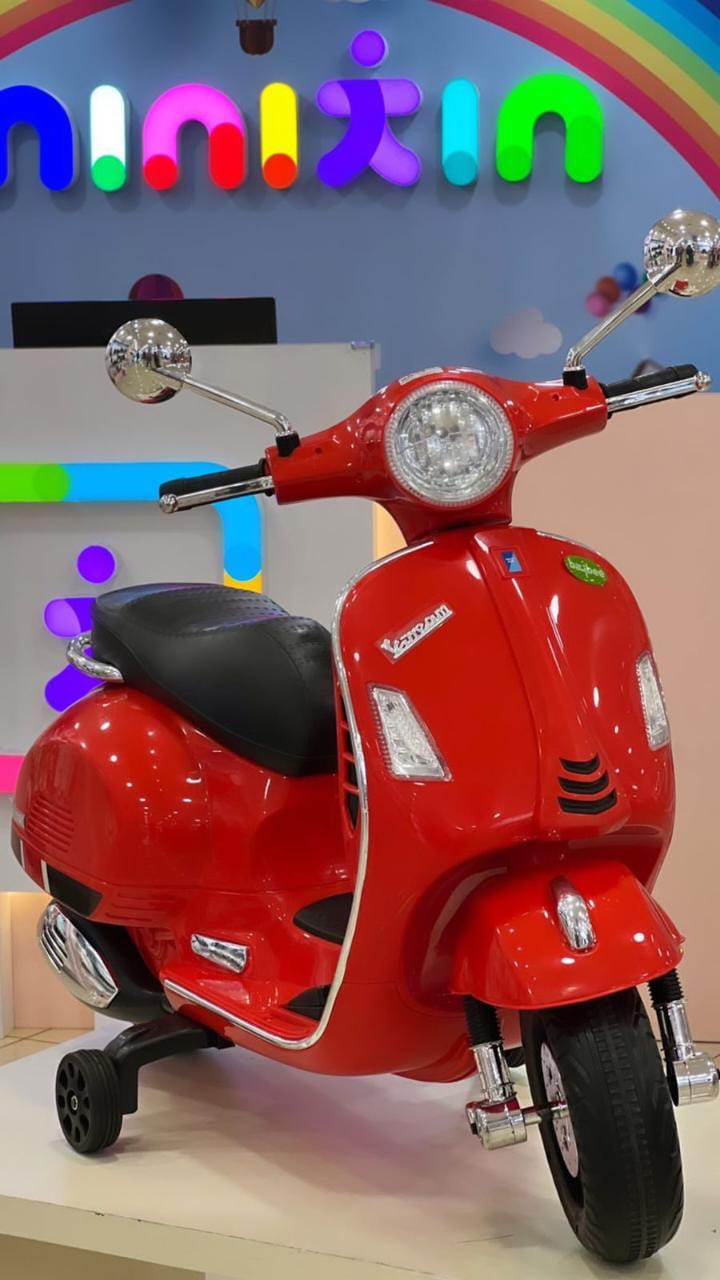 Minikin Vespa Kids Rechargeable Electric Scooter I 2-6 Years