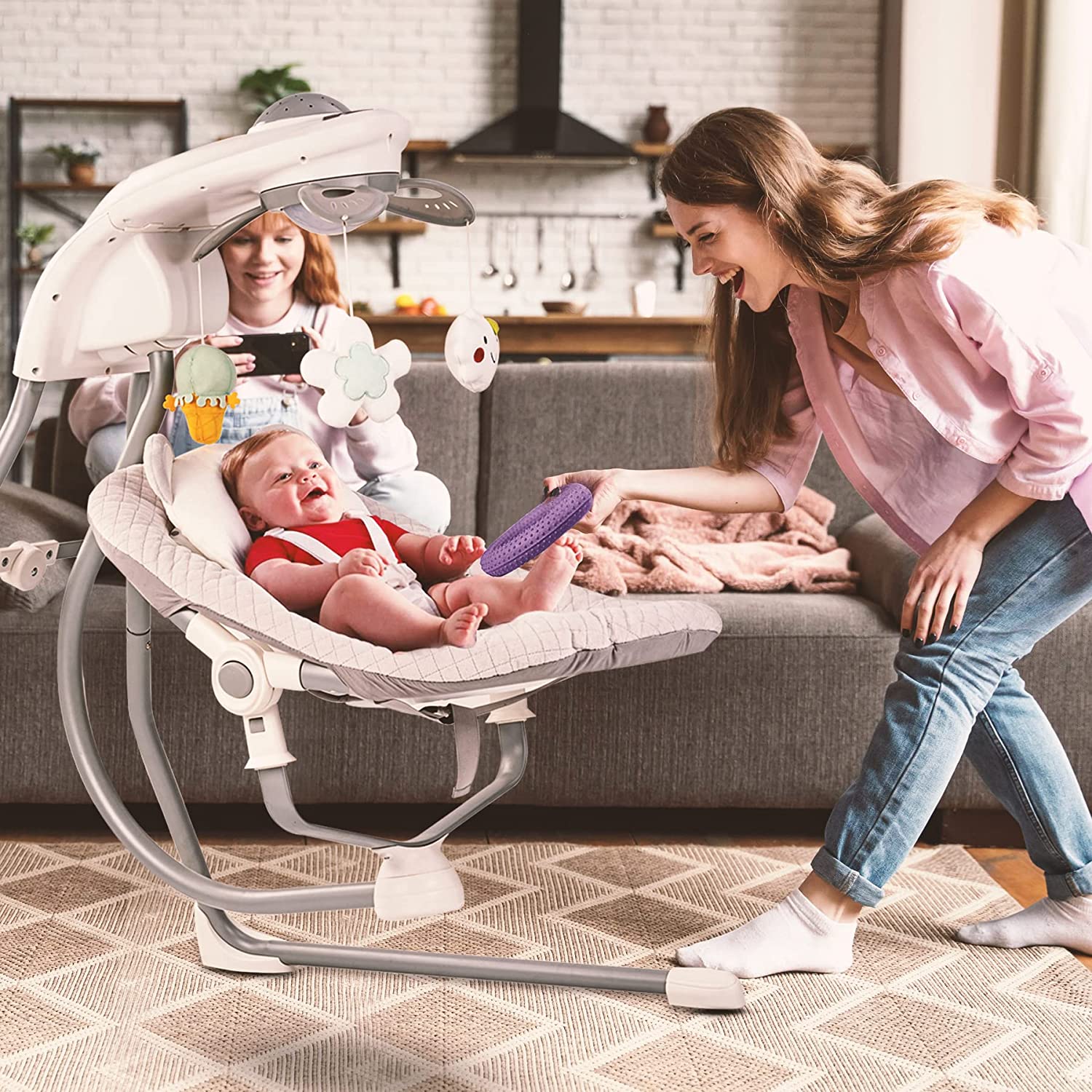 Strola Automatic Electric Baby Swing Cradle 0M - 12M