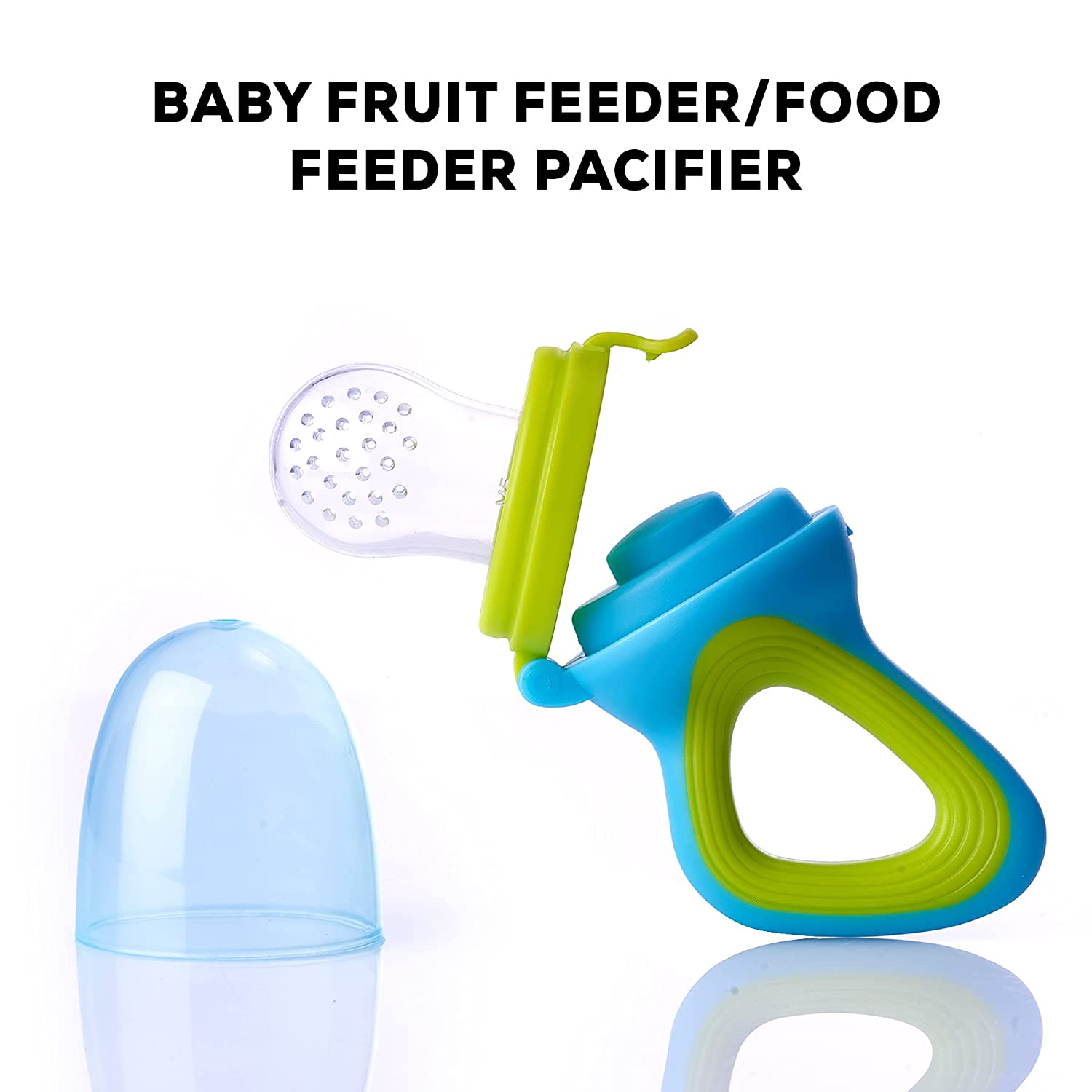 Baby Fruit Feeder & Nibbler - Blue & Green - The Minikin Store