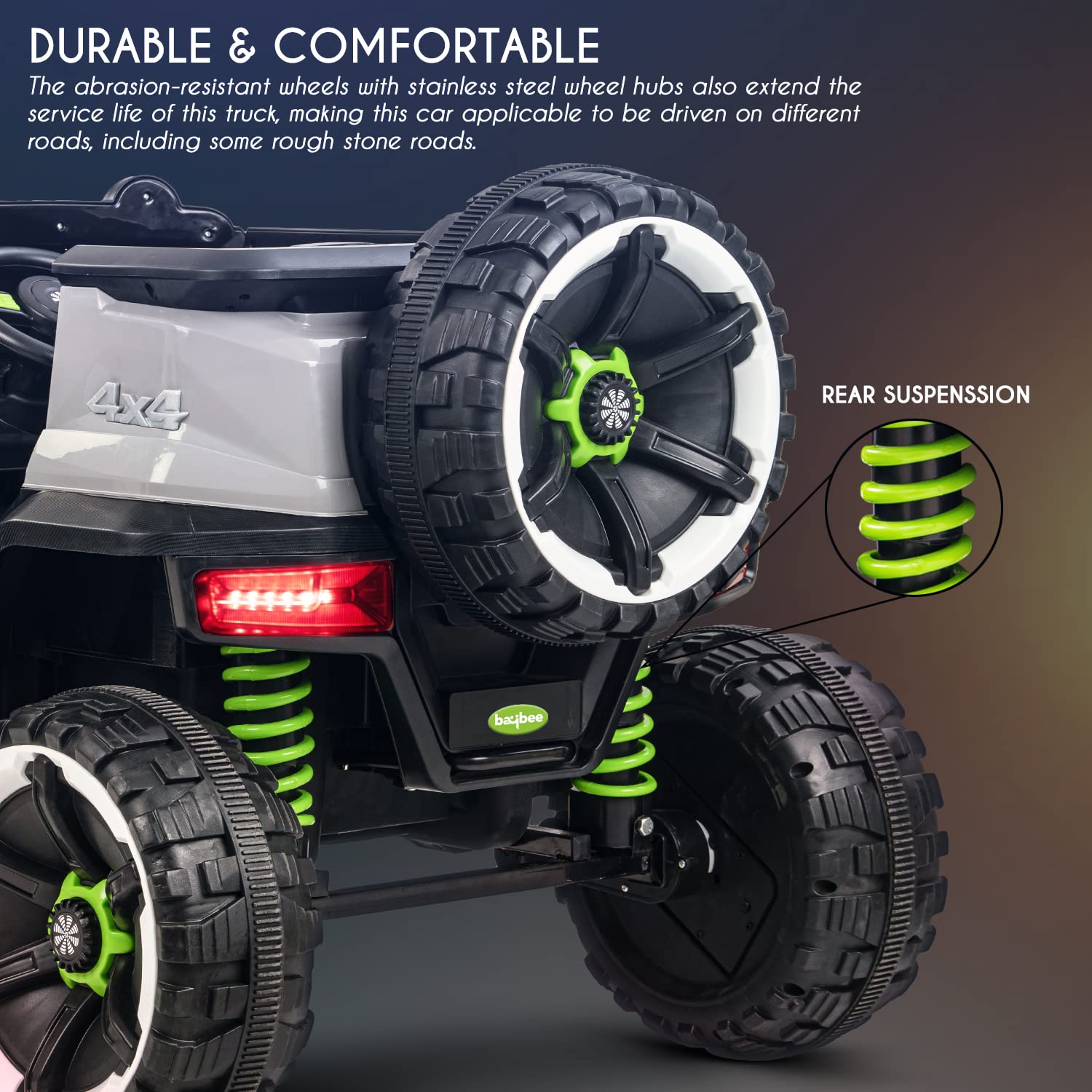 Minikin Hulk 4X4 Monster Rechargeable Jeep | Top End Configuration | 1-10 Years