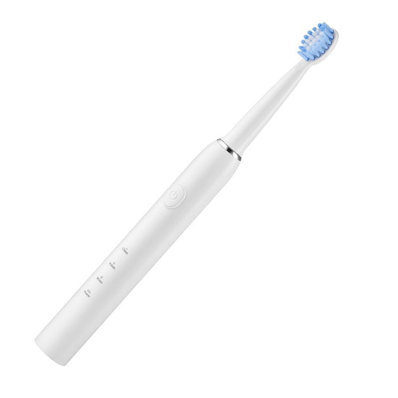 Sonic Electric Rechargeable Toothbrush with 2 Brush Heads for Kids - White