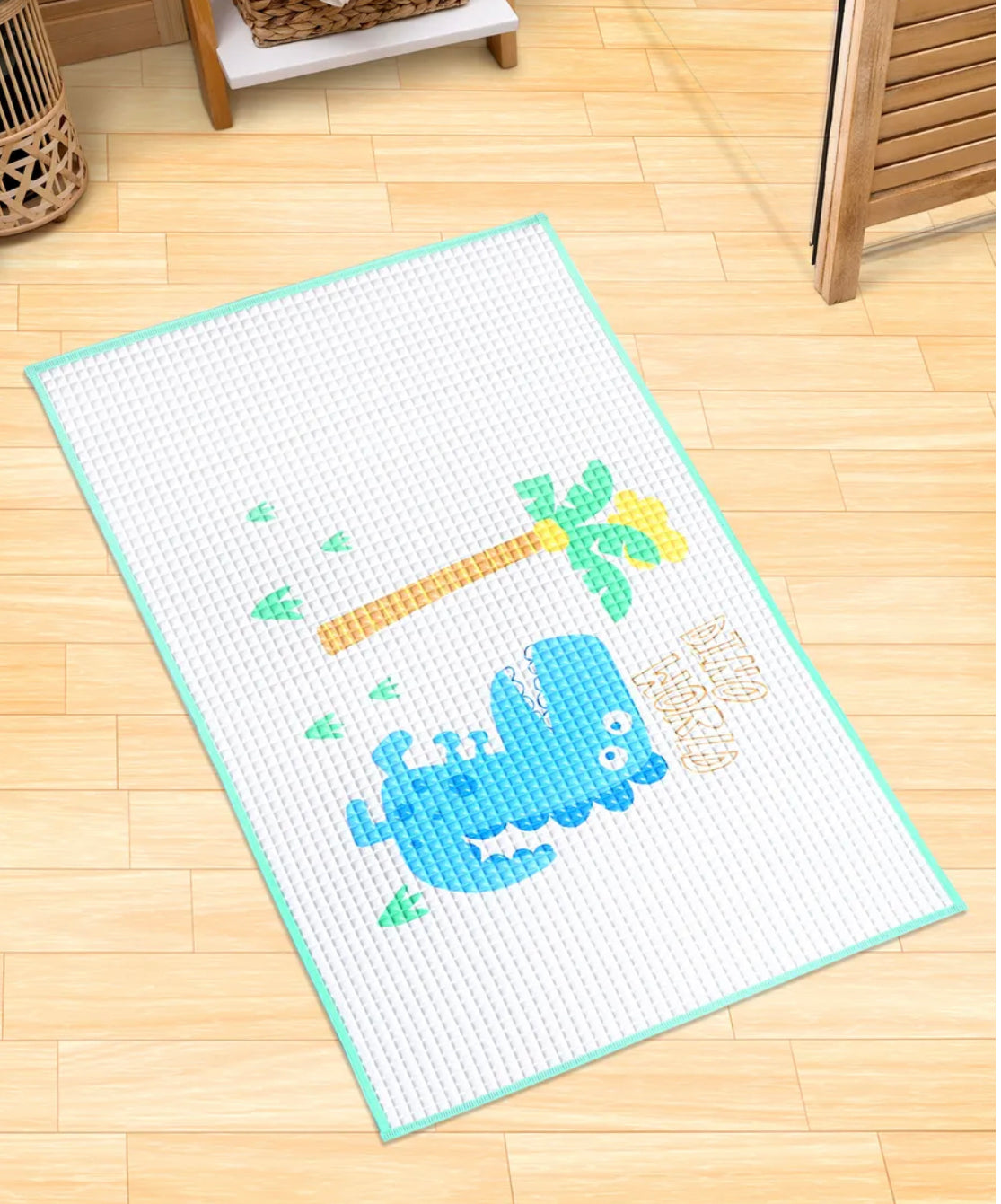 Air Filled Multipurpose Water Proof Rubber Mat (Assorted Prints)