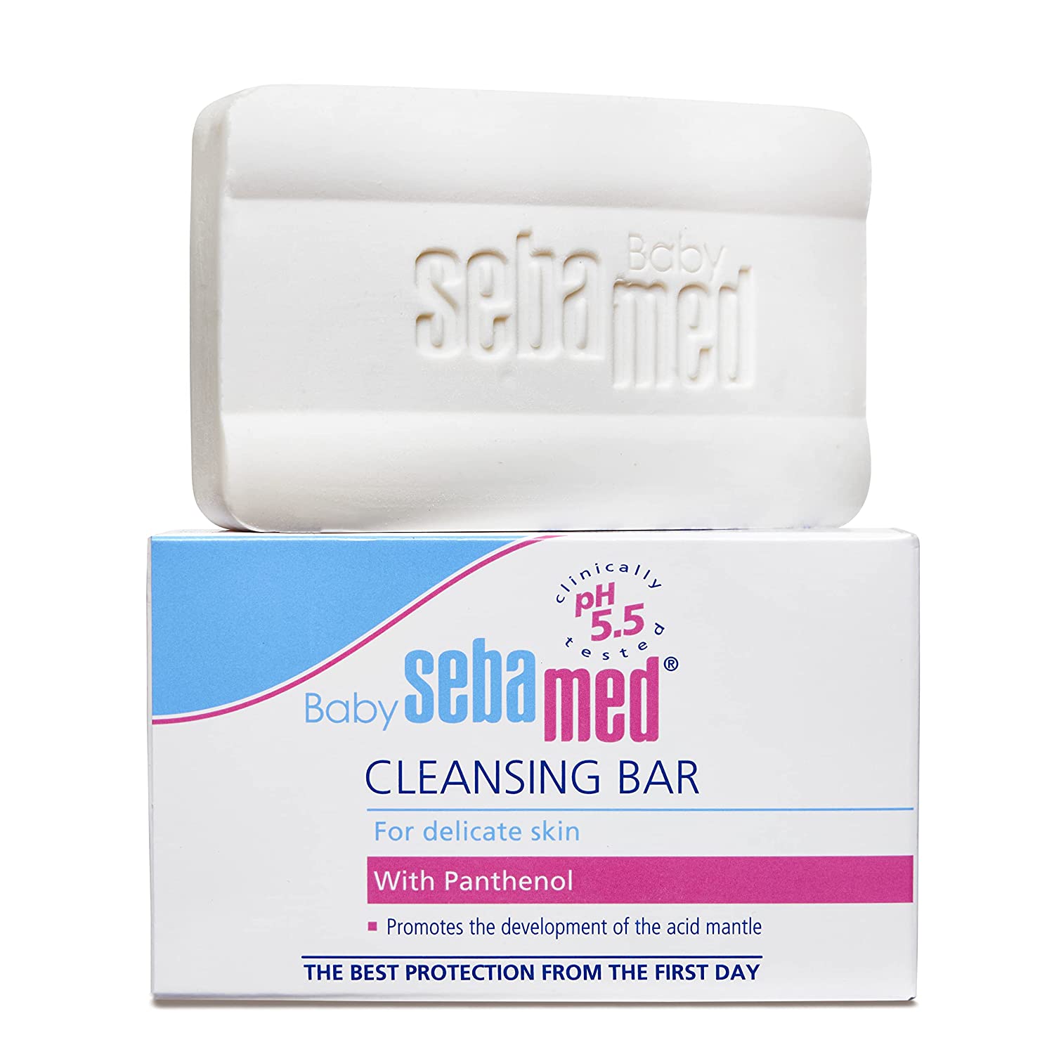 Sebamed Baby Cleansing Bar 150g|Ph 5.5 | With Panthenol|No tears & Soap Free bar| For Delicate skin