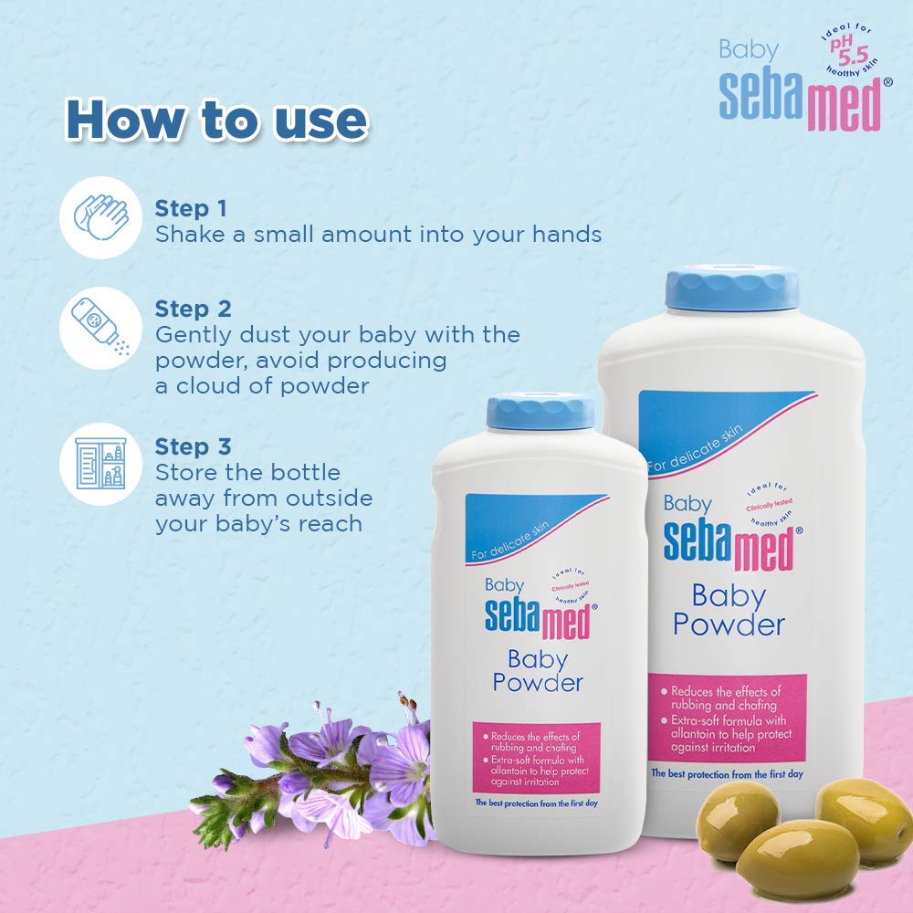 Sebamed Baby Powder 400g |With Olive Oil and Allantoin| For delicate skin