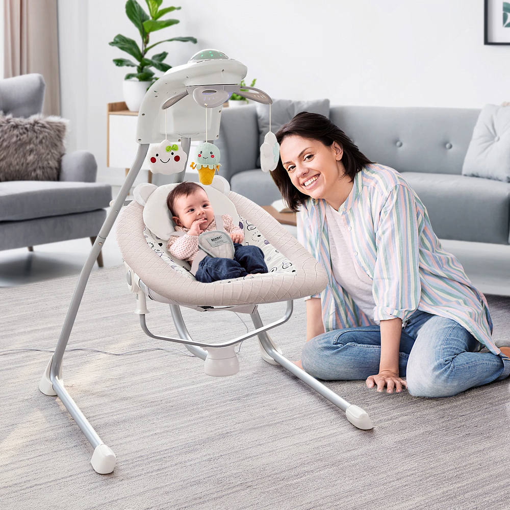Strola Automatic Electric Baby Swing Cradle 0M 12M The Minikin