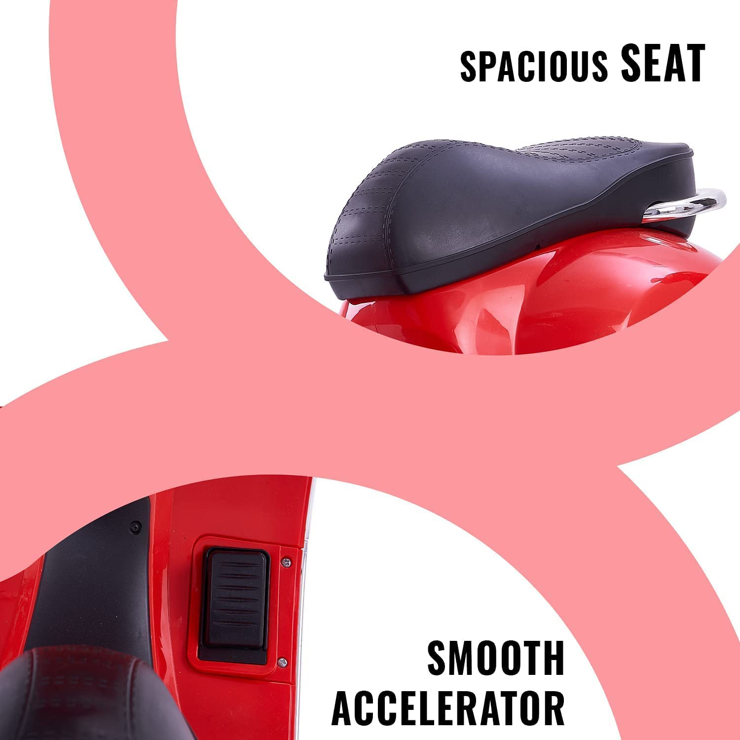 Minikin Vespa Kids Rechargeable Electric Scooter I 2-6 Years