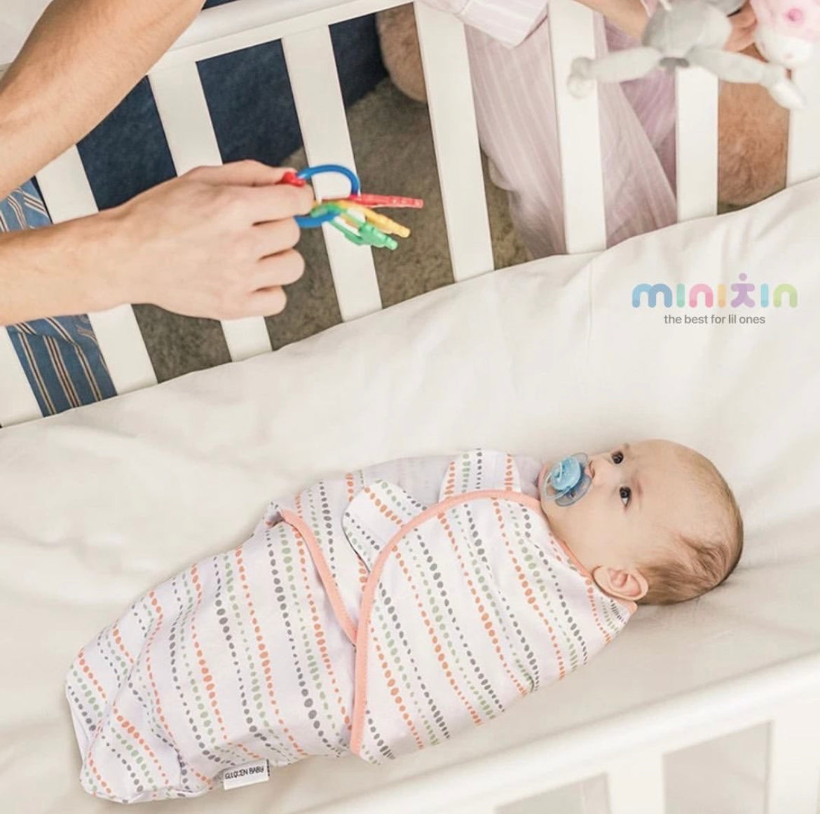 Baby Advance Swaddle Wrap - 100% Organic Cotton - (0-6M) (Assorted Prints) - The Minikin Store