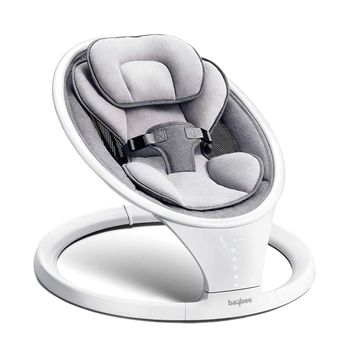 Soothe N Sway Premium Pendulum Automatic Swing with Touch Display, Hanging Toys, Bluetooth & Mosquito Net 0-12Months - The Minikin Store
