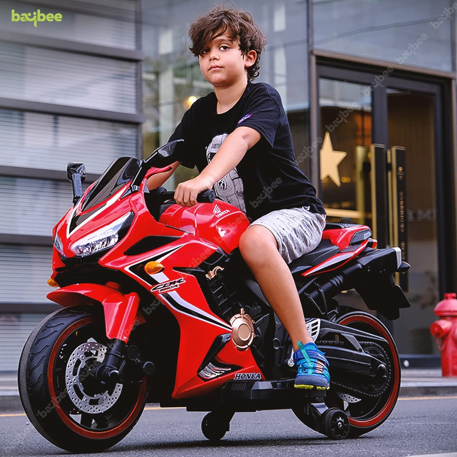 CBR Kids Battery Operated Electric Rechargeable Bike for Kids I Handle Accelerator I 2 to 12 Years