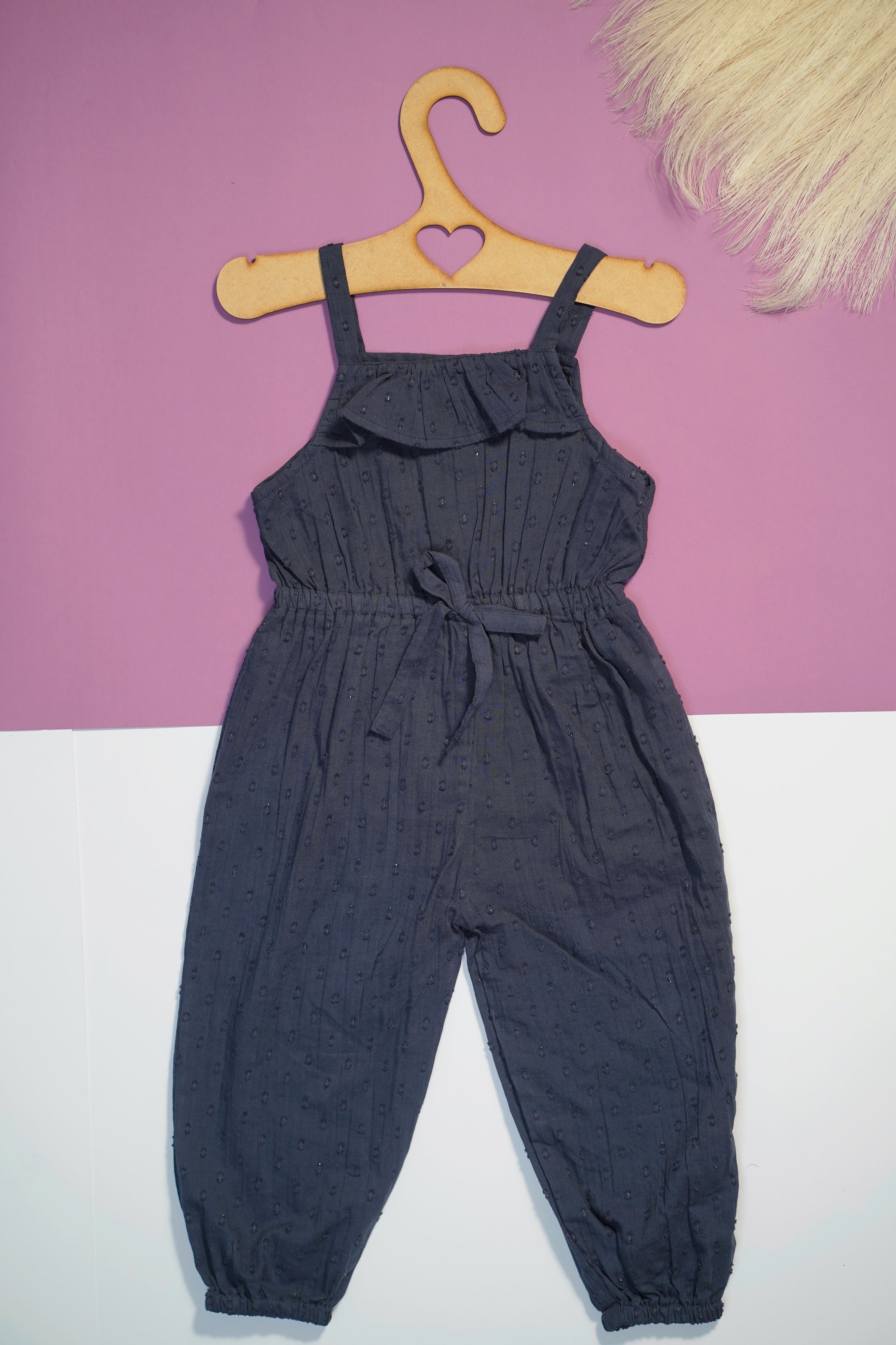 Blue Sleeveless Jumpsuit