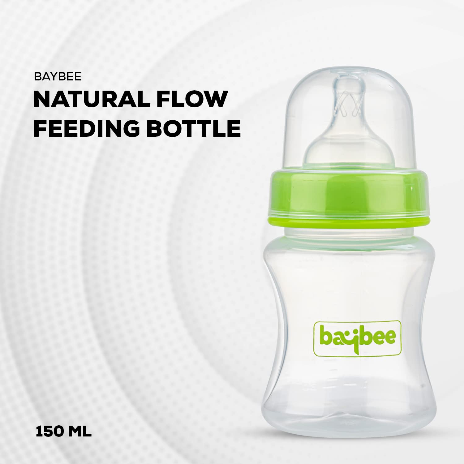 Wide Neck Anti Colic Feeding Bottle - 3M+ - 150ML (Green) - The Minikin Store