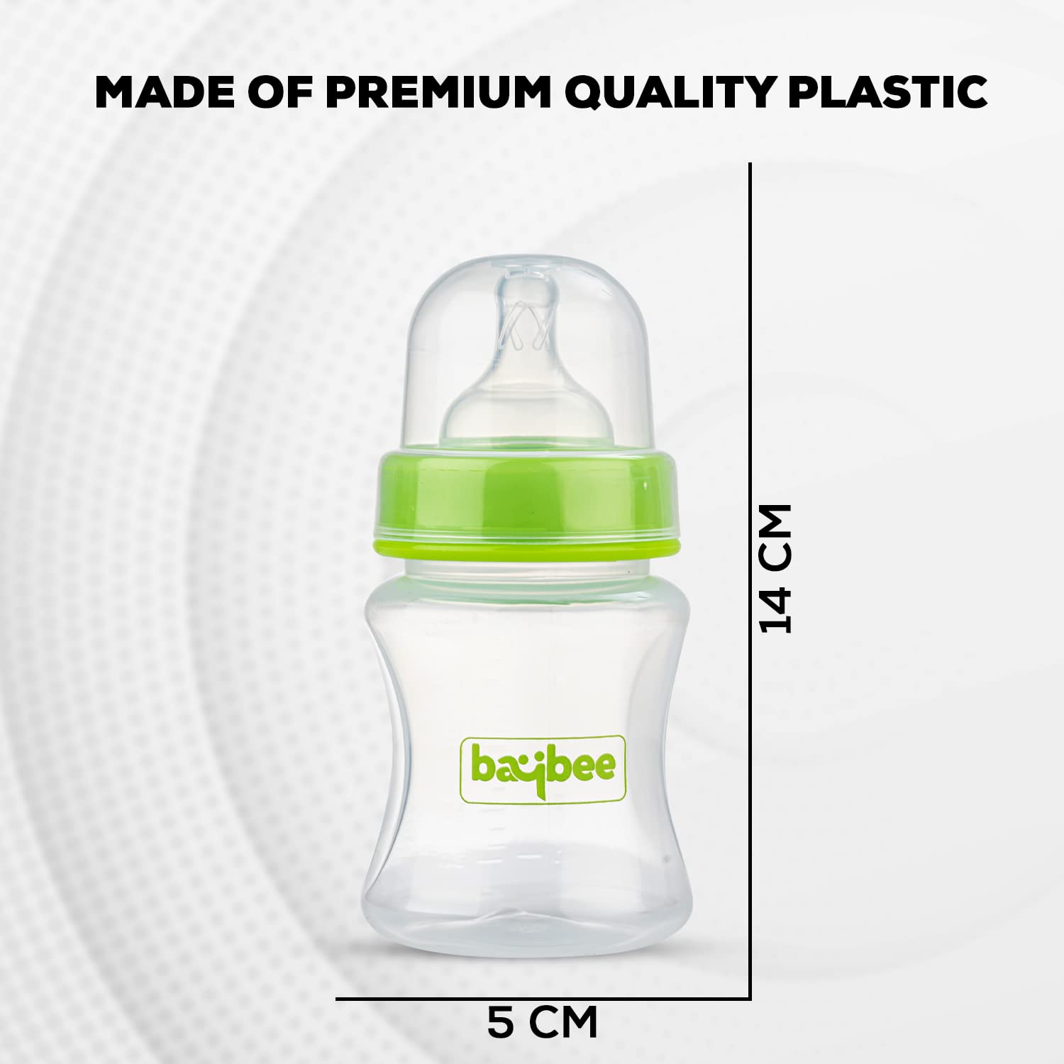 Wide Neck Anti Colic Feeding Bottle - 3M+ - 150ML (Green) - The Minikin Store