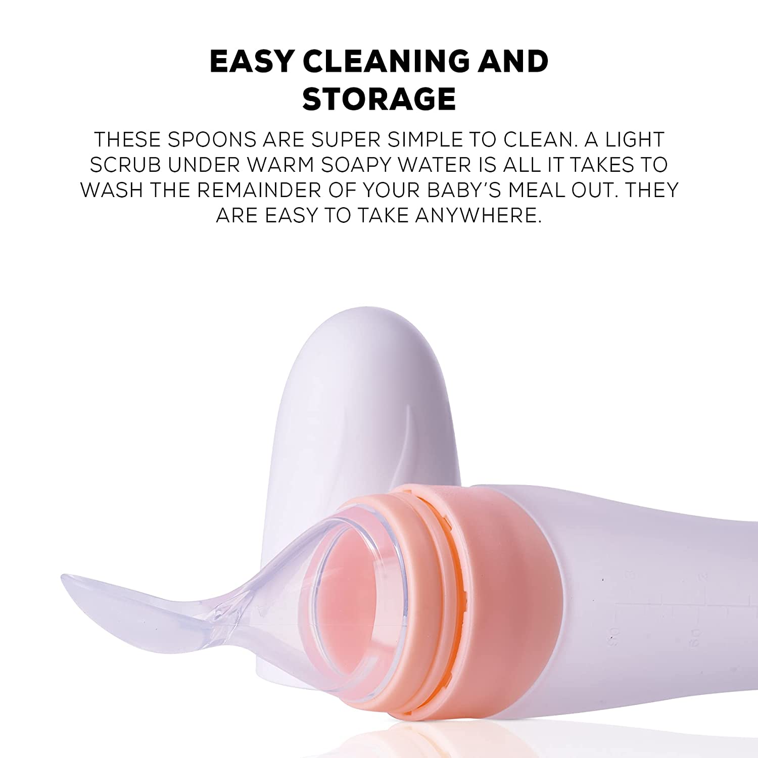 Anti-Colic & BPA Free Food Squeeze Feeder - Orange - The Minikin Store