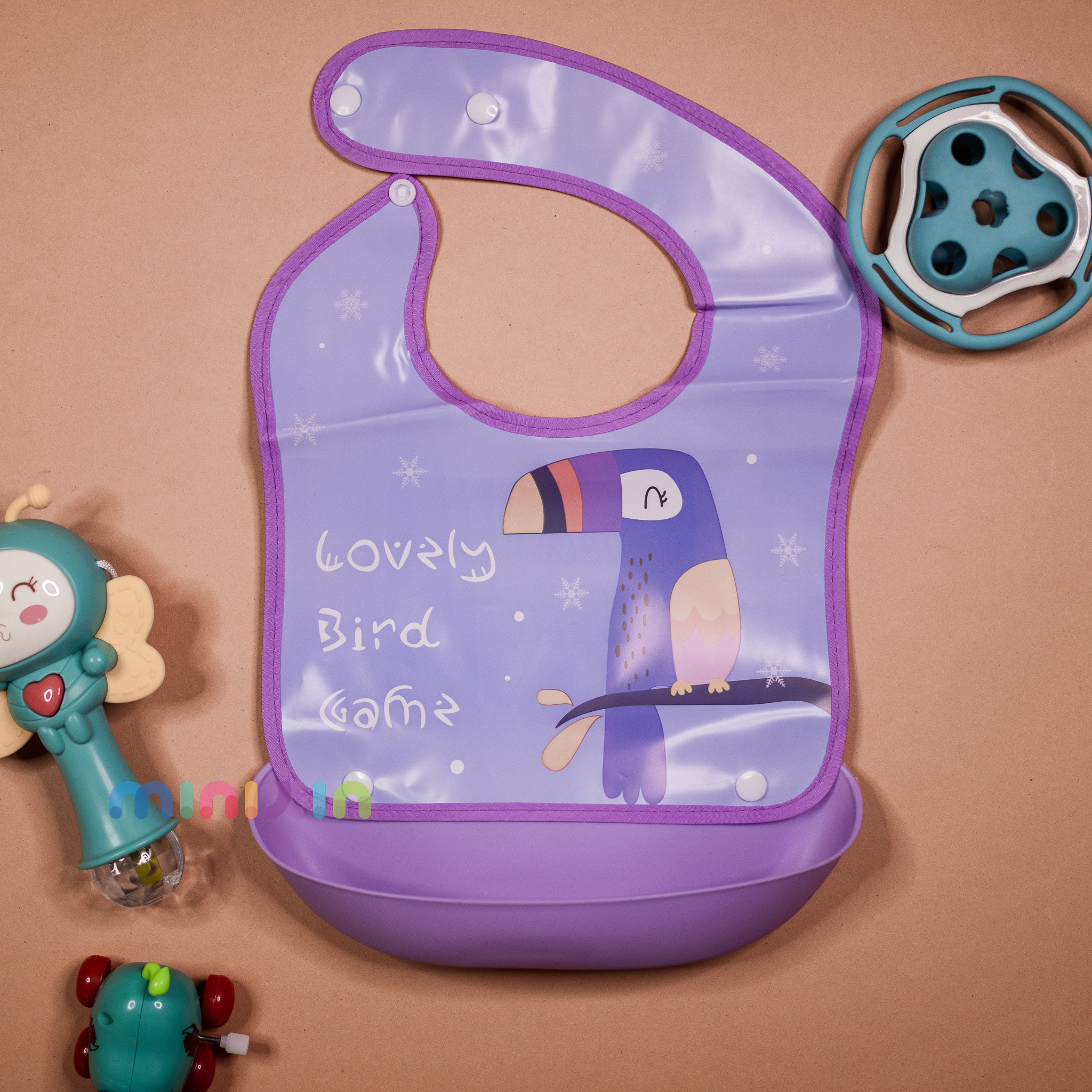 Food Catcher Baby Bib - Random Colour & Design