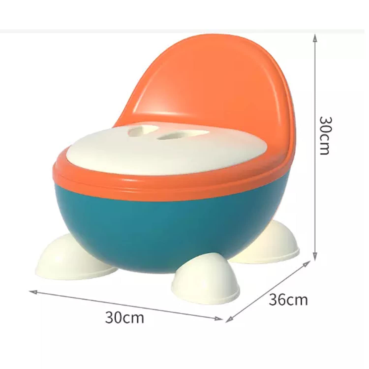 Baby Potty Training Seat  for Toddler Boys Girls Age 6 Months to 4 Years (Blue/Orange)