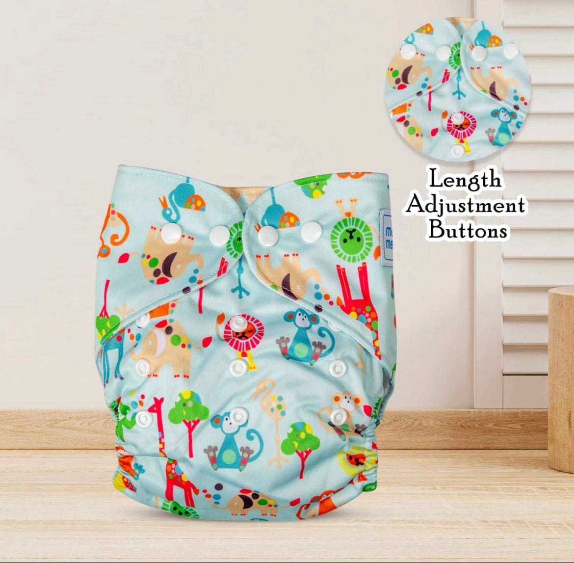 Adjustable Cloth Diaper for Babies| Free size Reusable Washable | (3Months- 3Years)