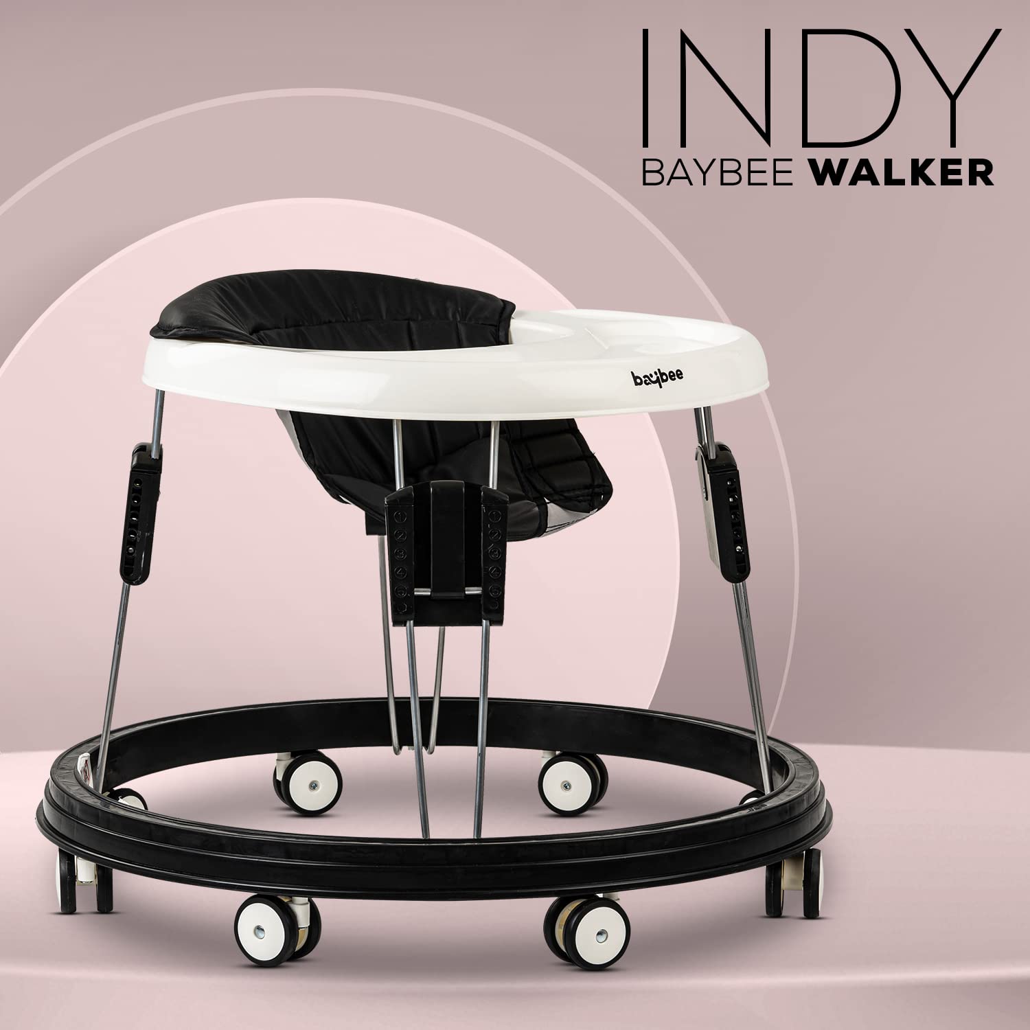 Indy Baby Round Walker (Black) - The Minikin Store