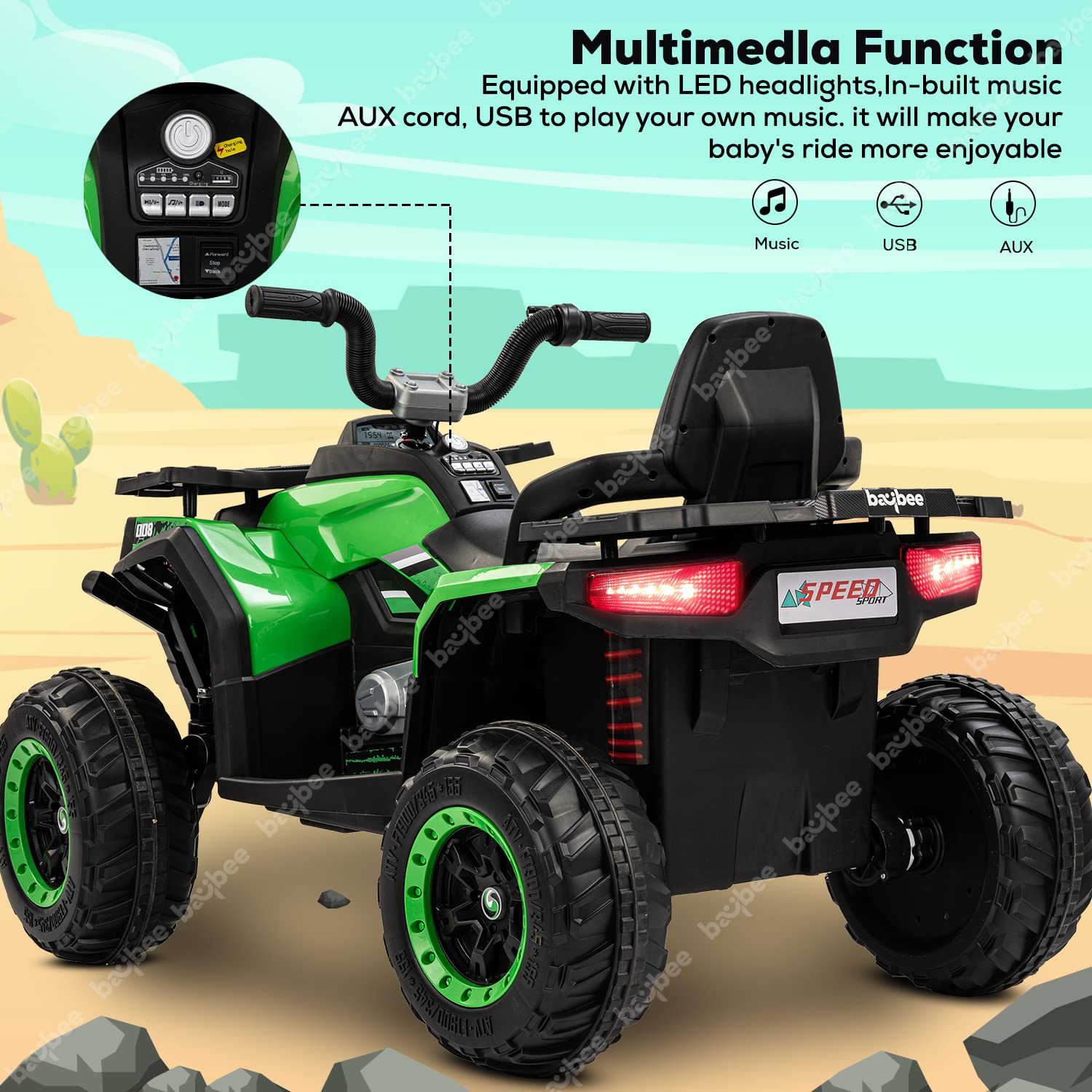 Electric quad bike for 8 clearance year old