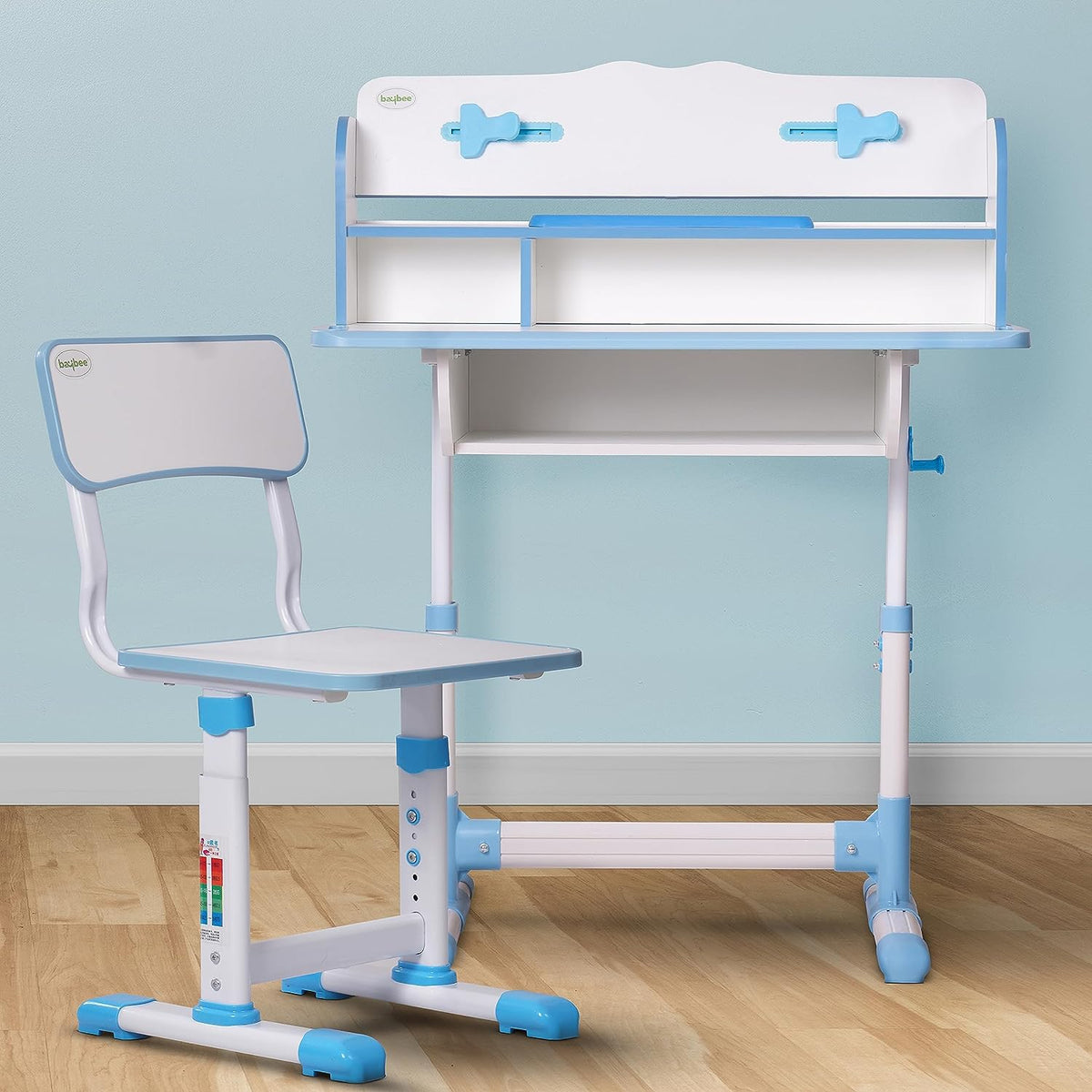Minikin Pinnacle Multi Functional Wooden Kids Study Table I Hight Adju
