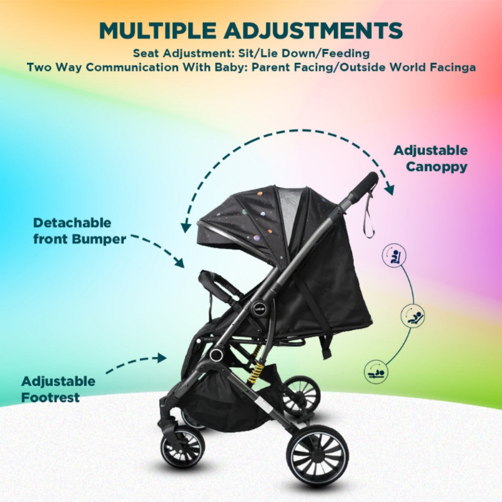 Sprint Reversible Handle Baby Stroller & Pram - Multi-Adjustment, Anti-Shock Wheels (Newborn to 5 Years)