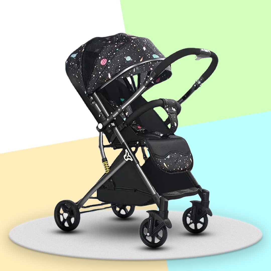 Nova Reversible Handle Baby Stroller & Pram - Multi-Adjustment, Anti-Shock Wheels (Newborn to 4 Years)