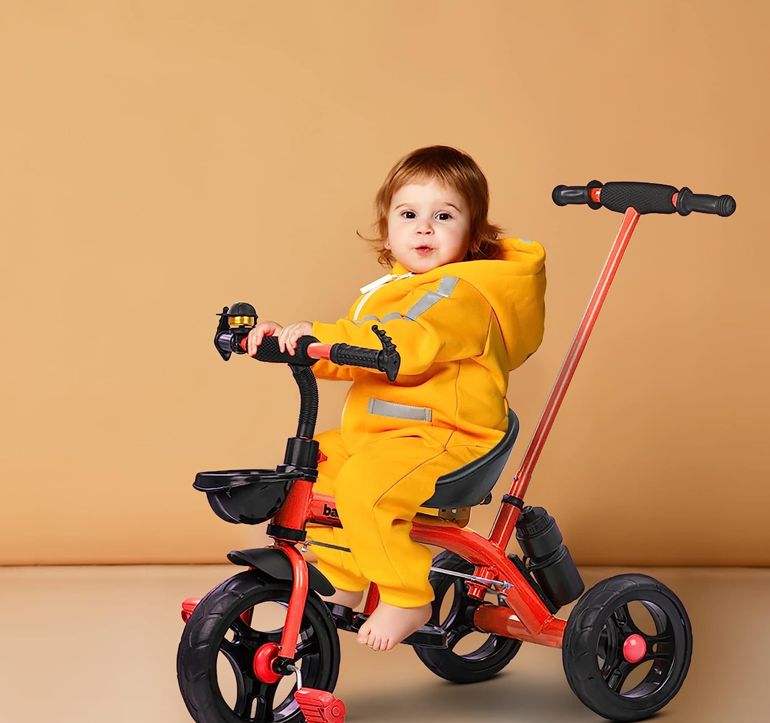 Minikin Sporty Trike | Parental Push Handle | Eva Wheels | 1-5 Years