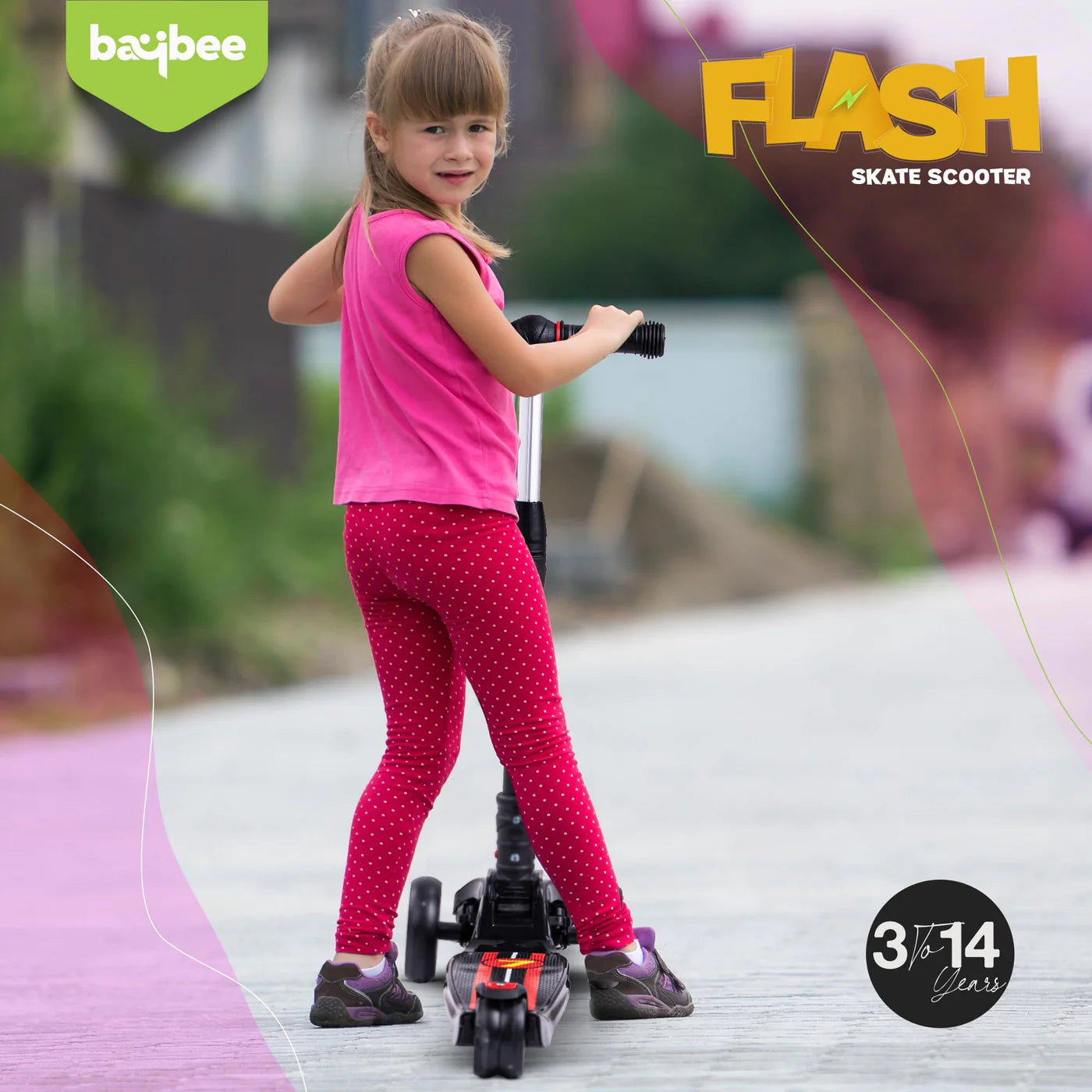 Minikin Flash Scooter for Kids | 2-14 Years