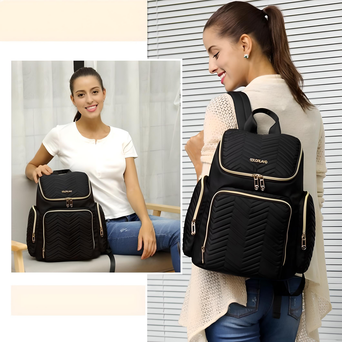 Minikin Grace Water-proof Travel Friendly Diaper Bag I Thermal Insulat