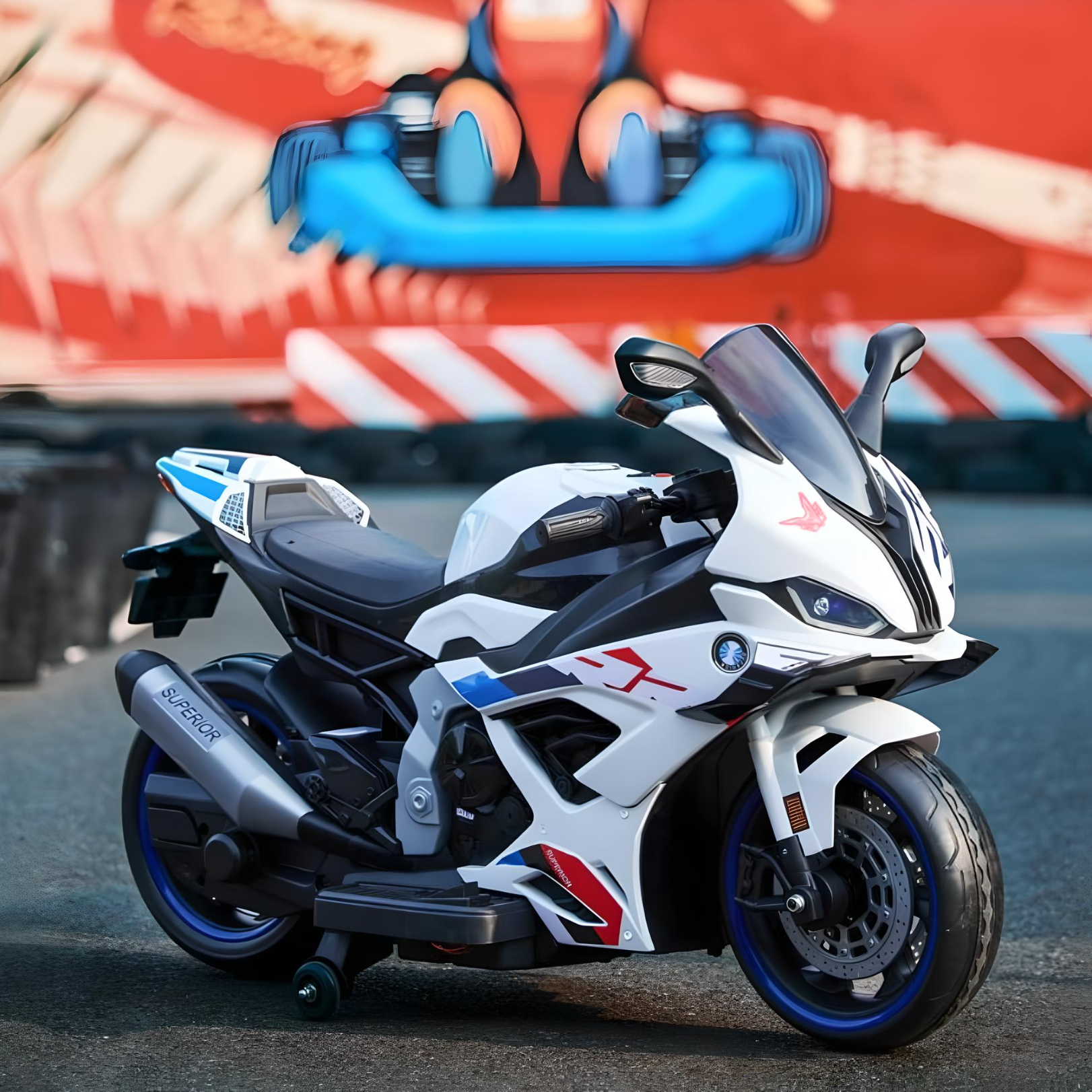 Minikin Agusta F4 Electric Rechargeable Superbike I Large Size Top Spec I 45KG Capacity I 2-14 Years