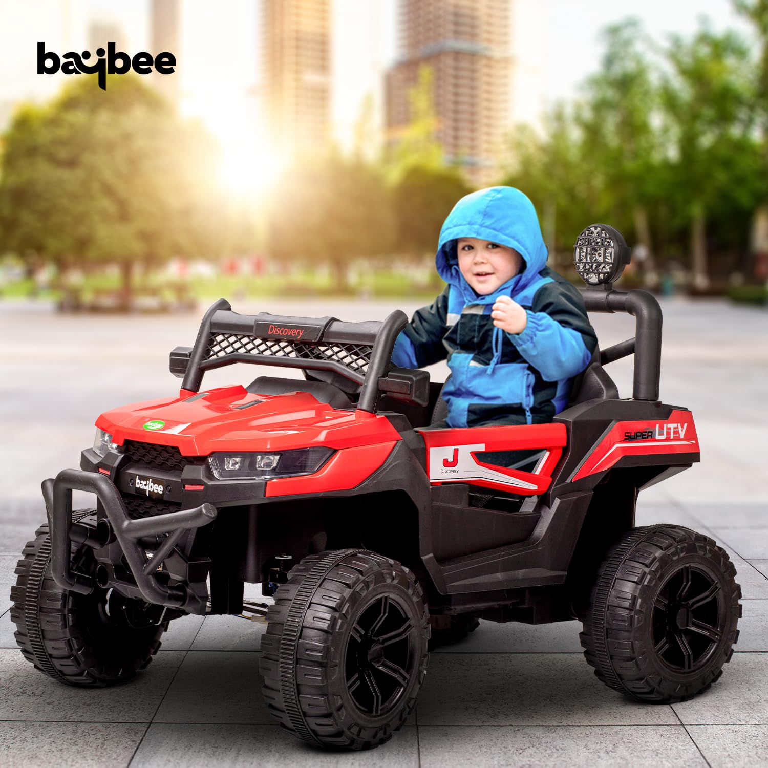 Minikin Discovery Electric Rechargeable Rideon Jeep For Kids I 4X4 All ...