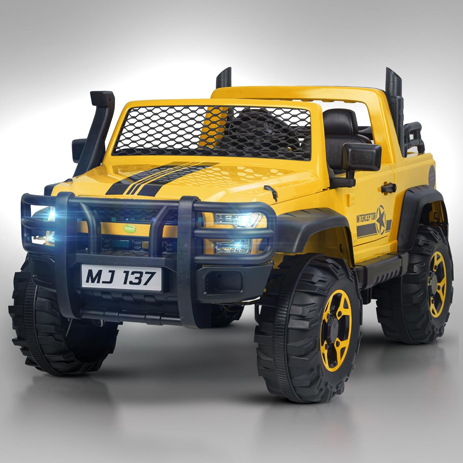 Rampage 4x4 India's Largest Kids Electric Jeep | Inbuilt Bluetooth, Music & Lights | 1-12 Years