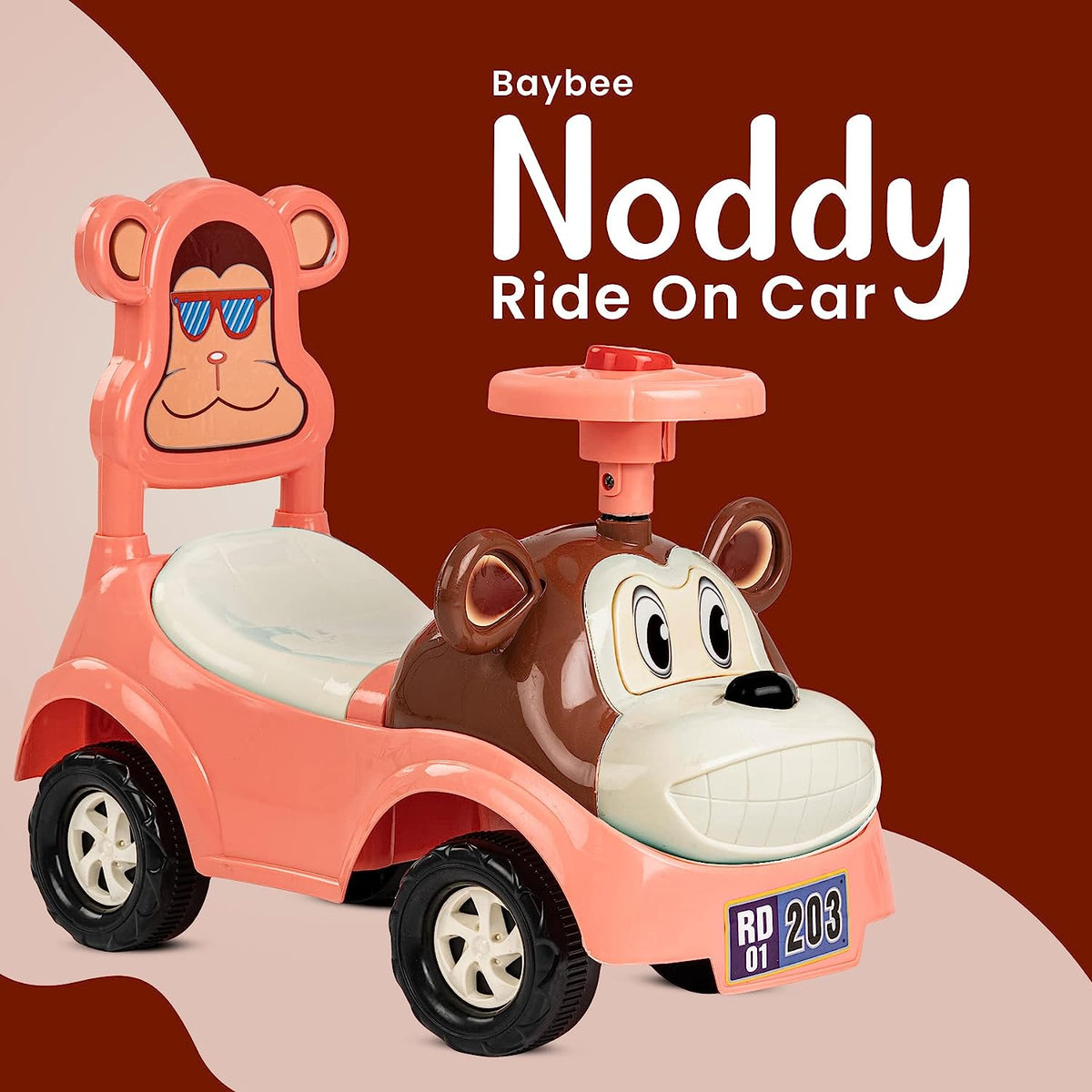 Minikin Noddy Baby Kids Ride On Push Car I Music Horn I 1 To 3 Years minikin-noddy-baby-kids-ride-on-push-car-i-music-horn-i-1-to-3-years