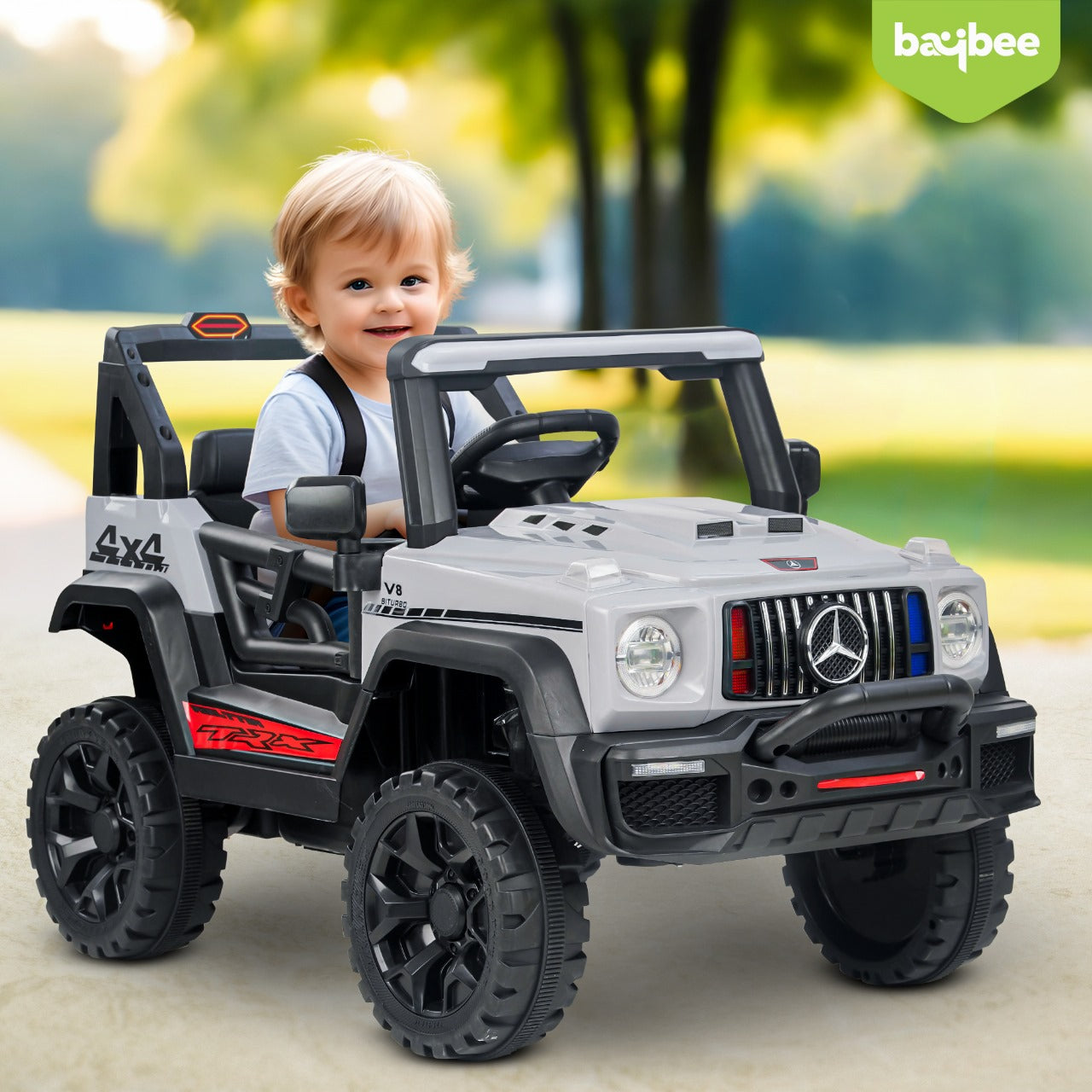 Minikin Ranger Electric Rechargeable Jeep | RGB Light & Music | 1-6 Years