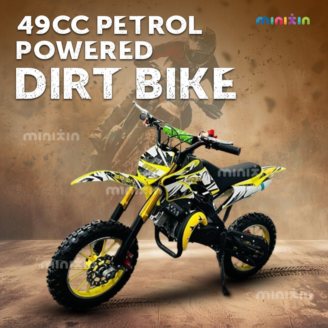 Petrol Powered Dirt Bike | 49CC 2-Stroke Engine | 5-15 Years