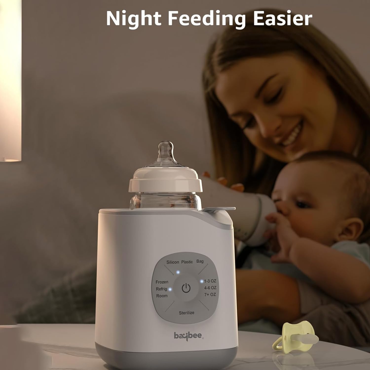 5 in 1 Baby Bottle Warmer & Steriliser for Feeding Bottles | Button Operated Design