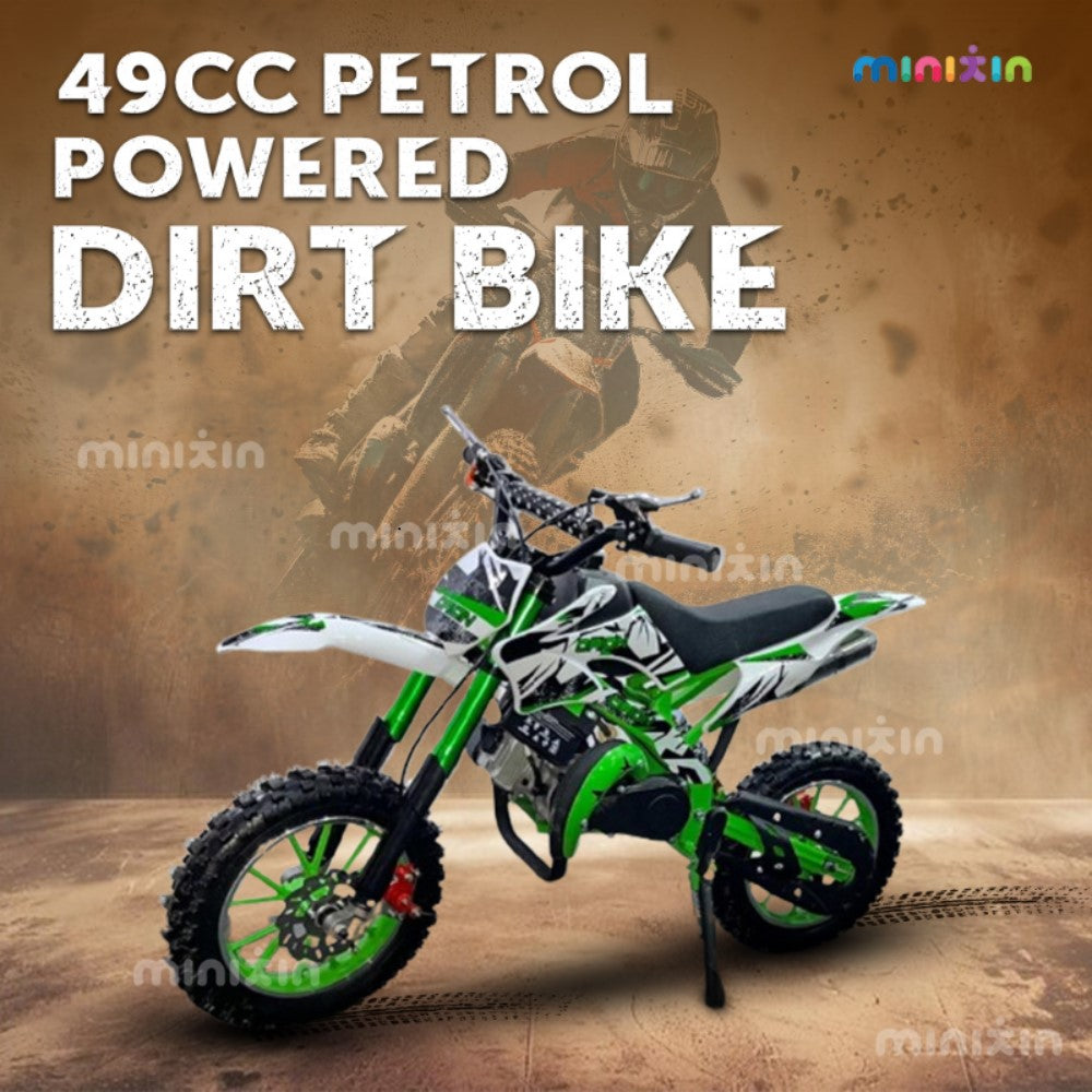 Petrol Powered Dirt Bike | 49CC 2-Stroke Engine | 5-15 Years