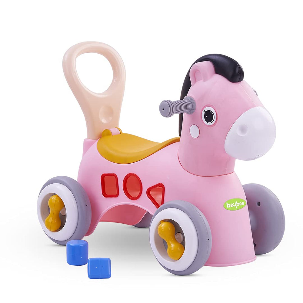 Minikin Giraffe Ride-On For Kids With Shape Sorting Activity | 1-4 Yea