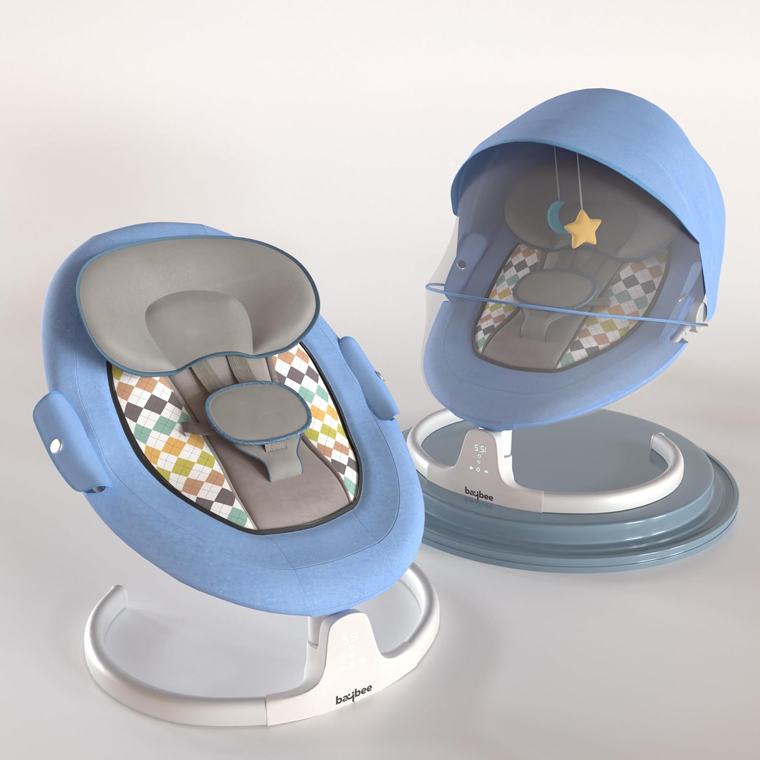 Minikin Lullabies Automatic Electric Baby Swing Cradle | 0-6M