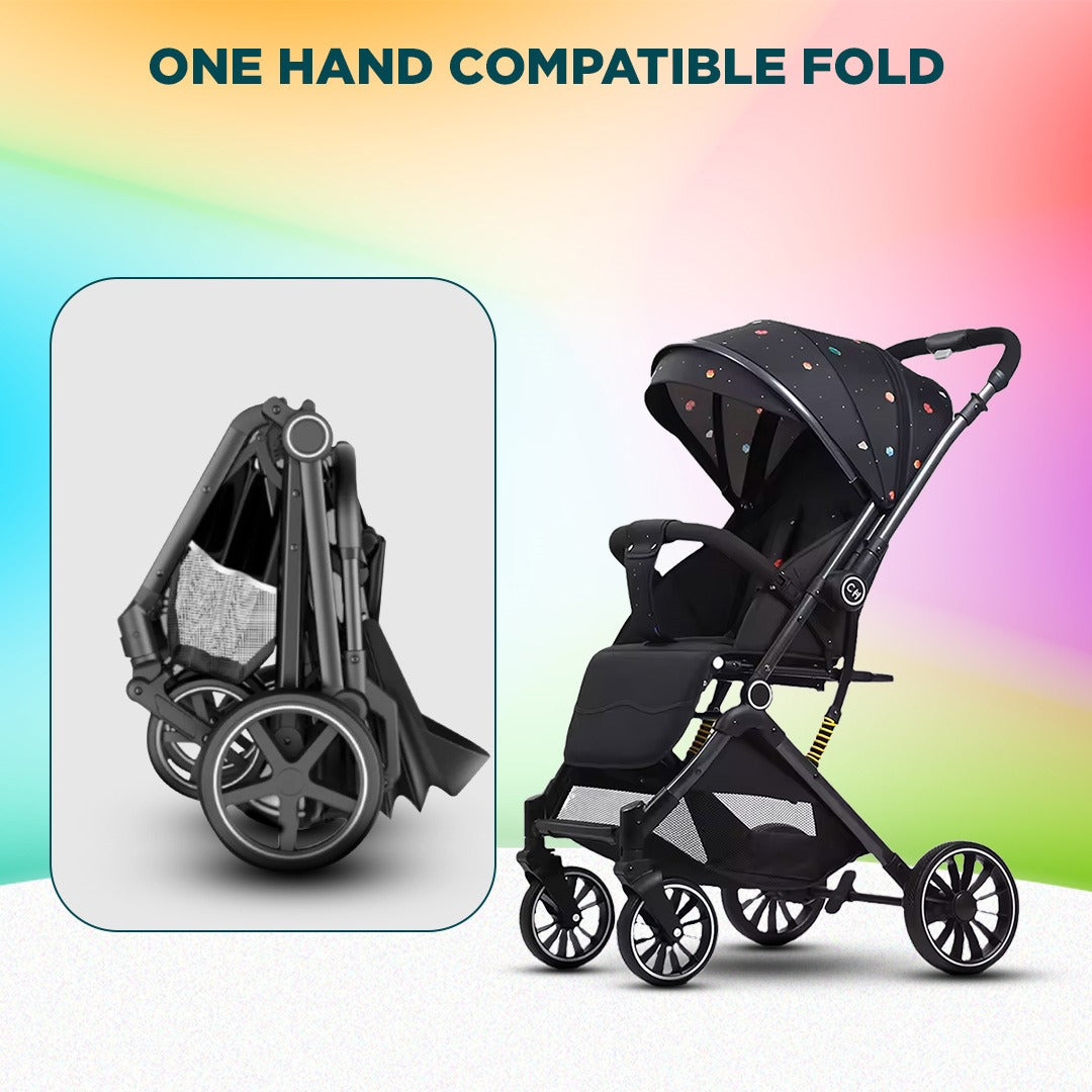 Sprint Reversible Handle Baby Stroller & Pram - Multi-Adjustment, Anti-Shock Wheels (Newborn to 5 Years)