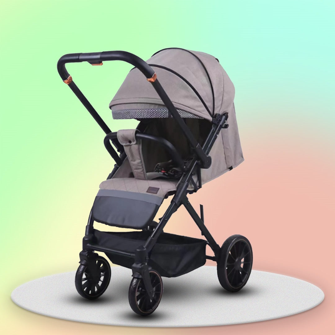 Stride Reversible Handle Baby Stroller & Pram - Multi-Adjustment, Anti-Shock Wheels (Newborn to 5 Years)