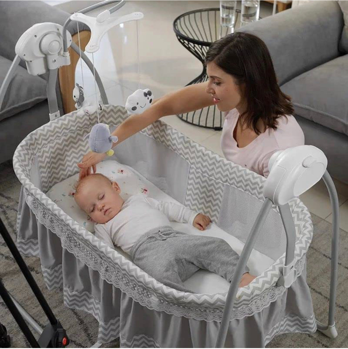 Newborn baby swing cradle sale