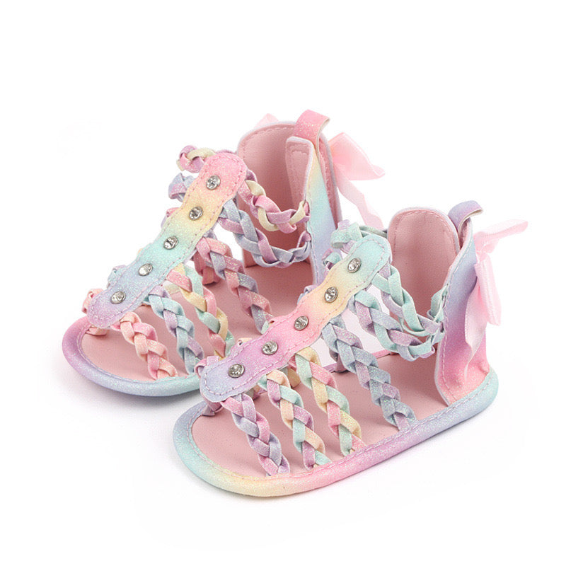 Baby Girl Sandals Summer Shoes Bowknot Soft Sole Infant Girls Princess  Dress Flats First Walker Shoes 6-12 Months - Yahoo Shopping