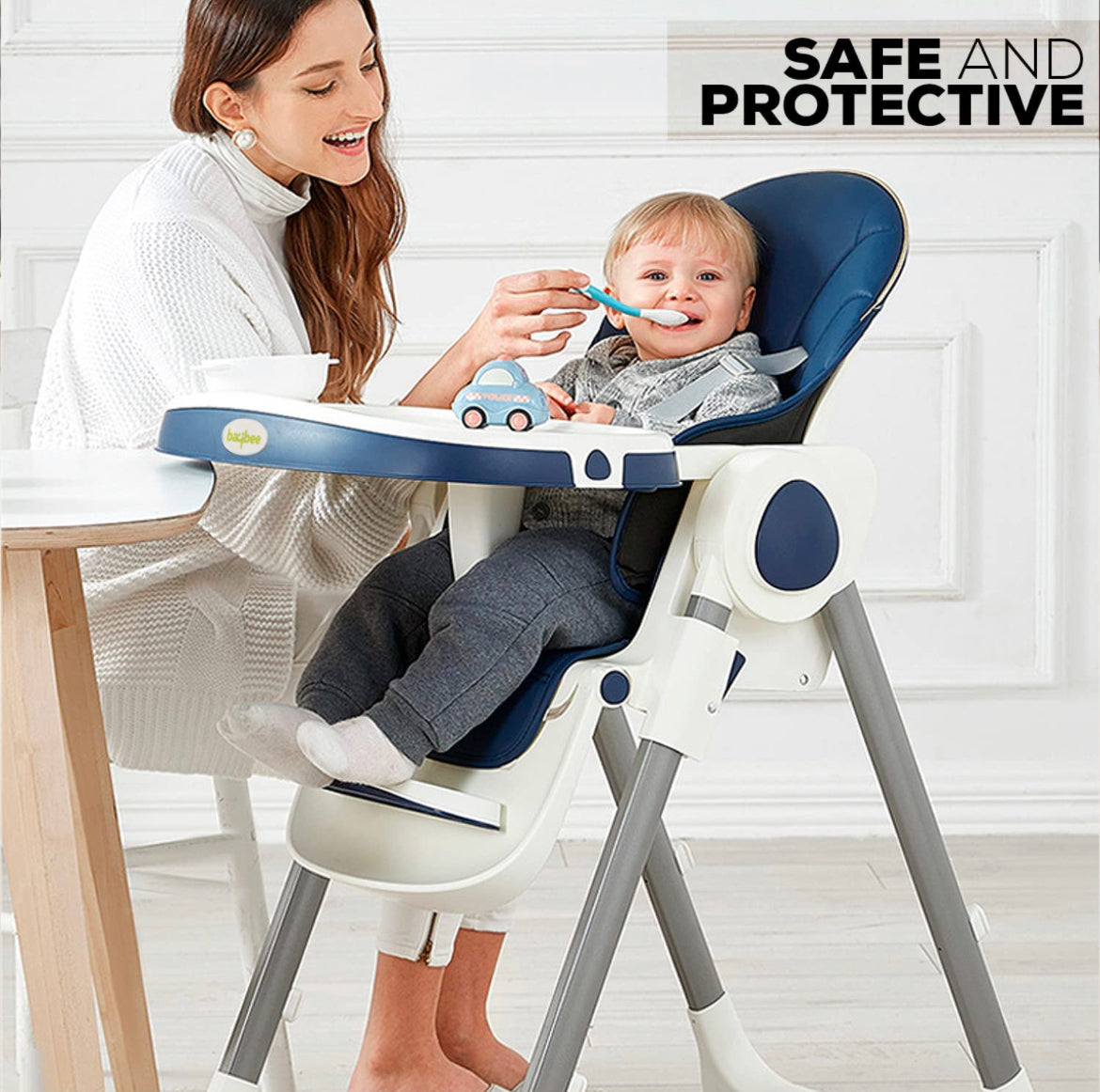 Emperia 3 in 1 Baby High Chair (Blue) - The Minikin Store