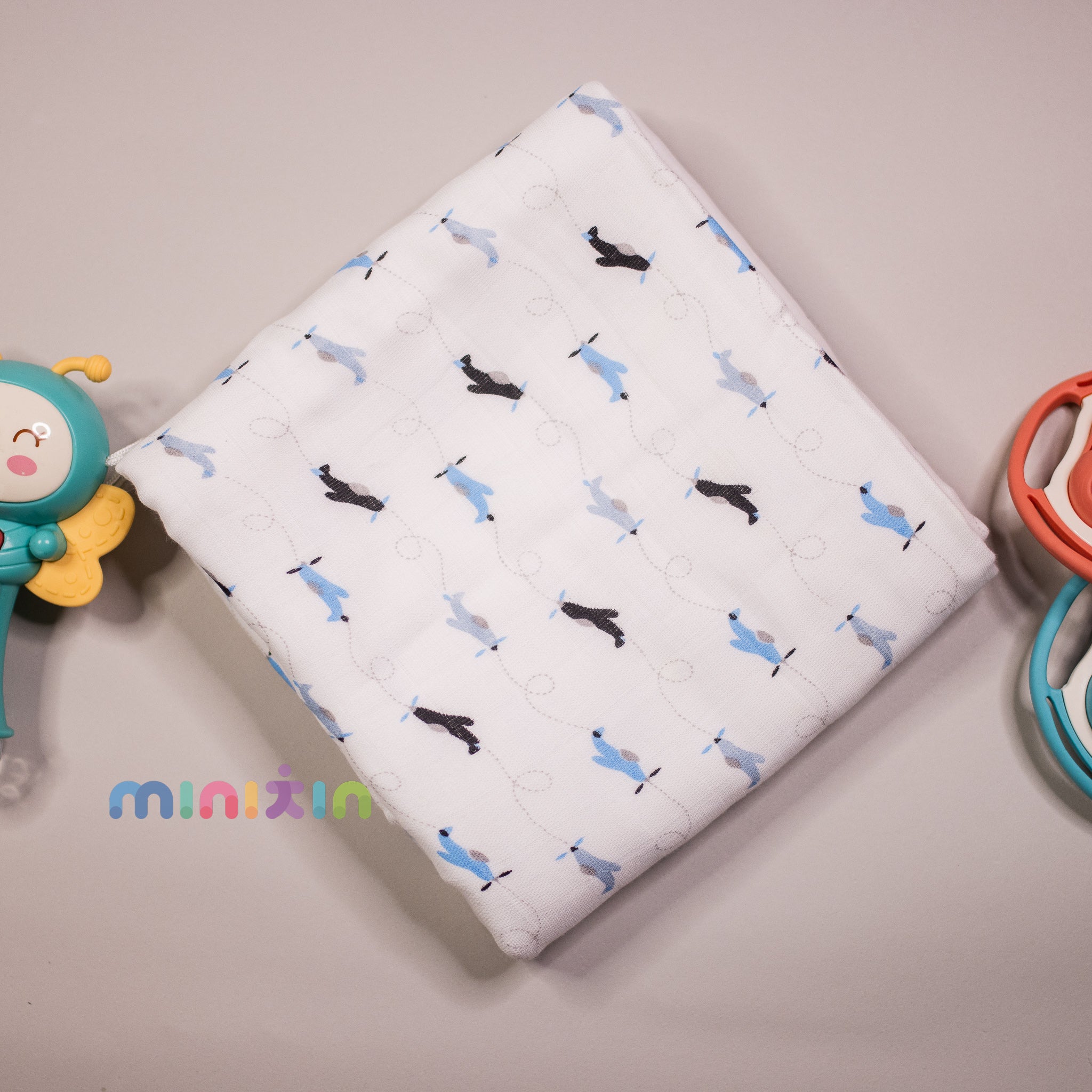 Premium 6 Layer Muslin Organic Cotton  Swaddle Blanket/Swaddle wrap for New Born - Assorted Prints - The Minikin Store